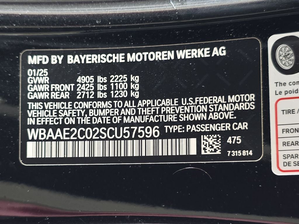 Certified Used 2025 Black Sapphire Metallic BMW 840i image 33