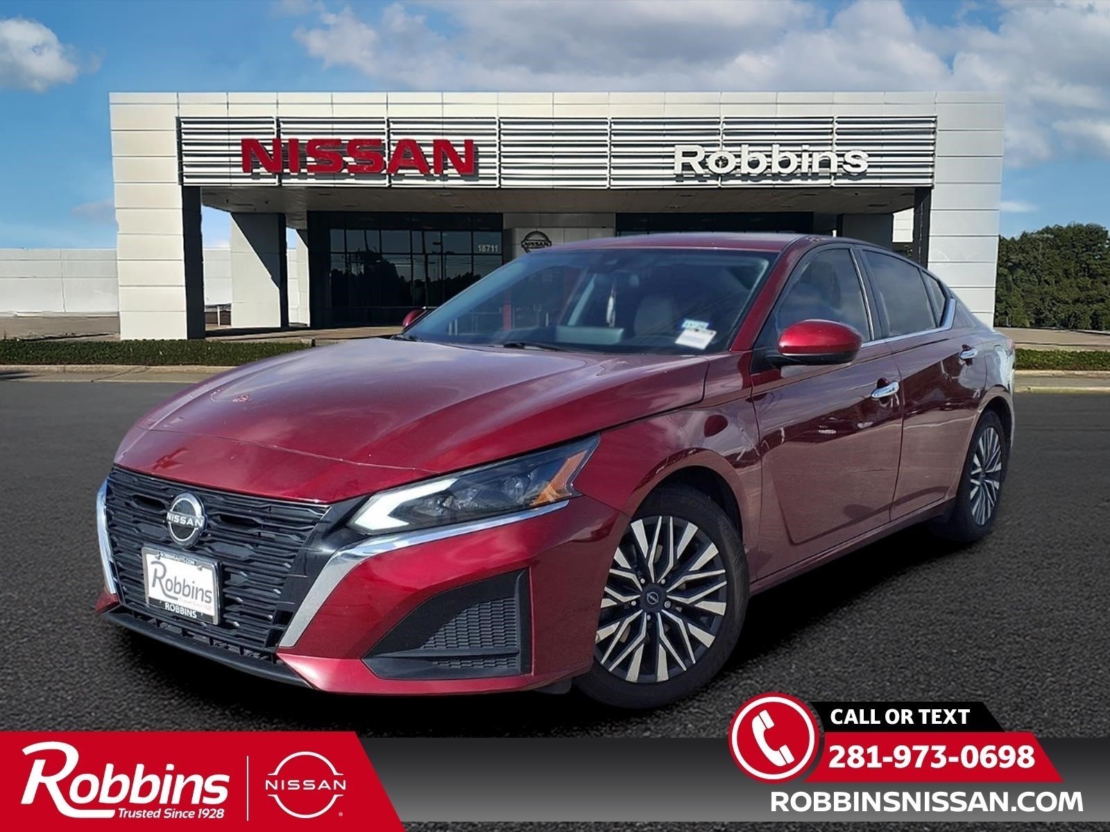 2023 Nissan Altima 2.5 SV Red at Robbins Nissan