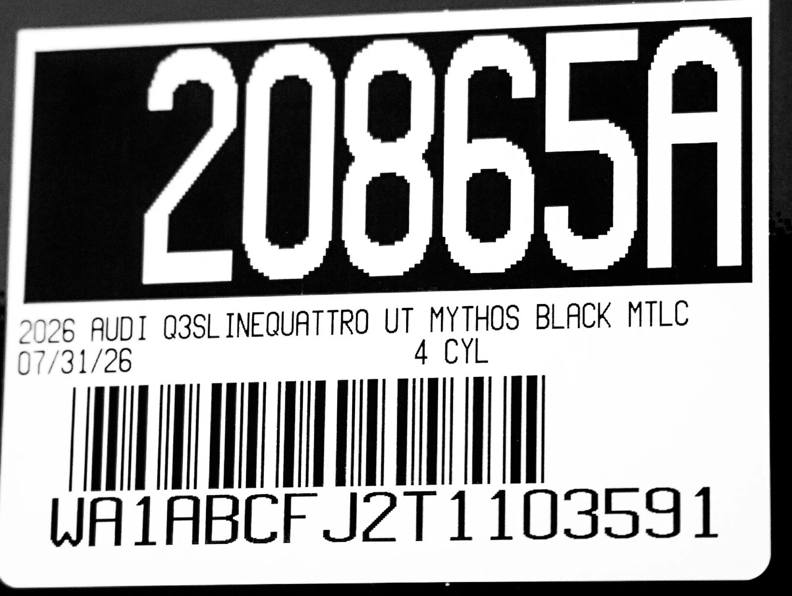 New 2026 Mythos Black Metallic Audi S line image 27
