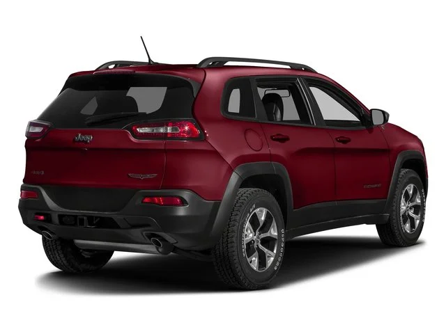 Used 2016 Deep Cherry Red Crystal Pearlcoat Jeep Trailhawk image 2