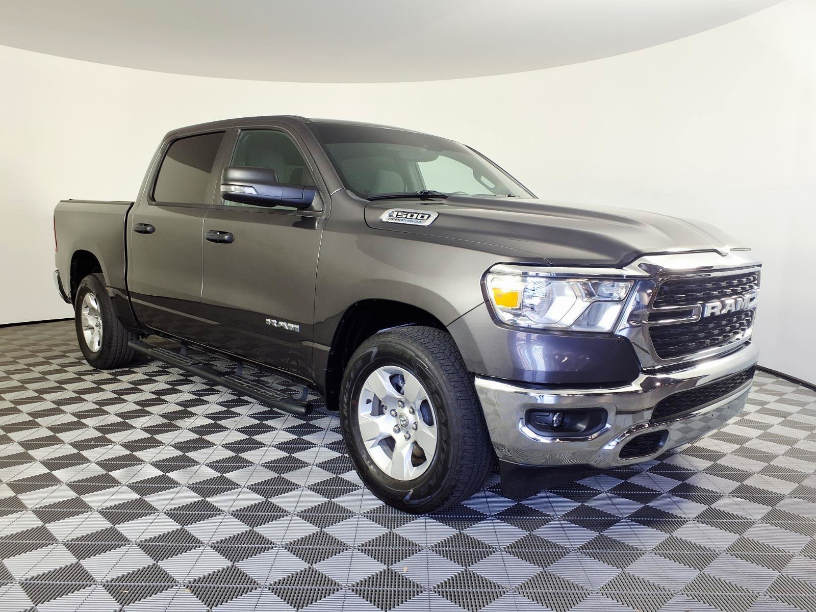 Used 2024 Granite Crystal Metallic Clearcoat Ram Big Horn image 3