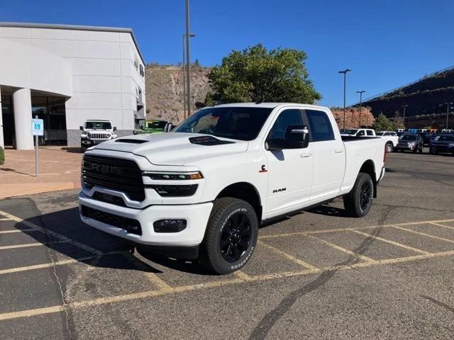New 2026 Bright White Clear-Coat Exterior Paint RAM Laramie image 2