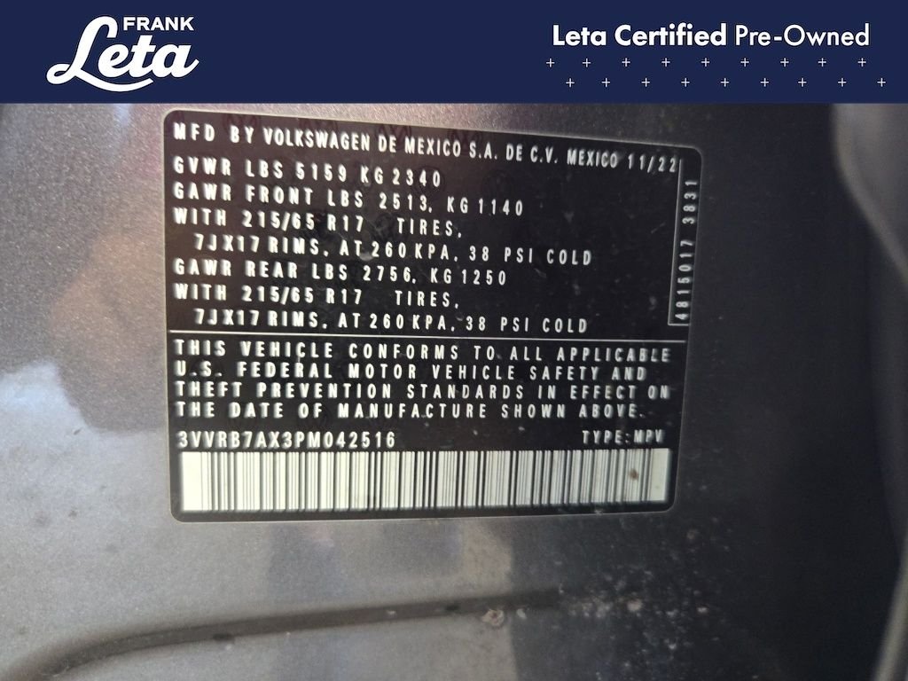 Used 2023 Platinum Gray Metallic Volkswagen  image 23