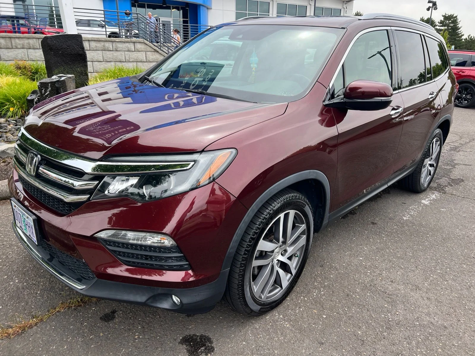 Used 2018 Deep Scarlet Pearl Honda Touring image 1