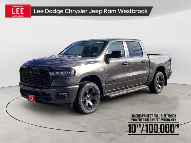 New 2026 Granite Crystal Metallic Clearcoat Ram EXPRESS CREW CAB 4X4 5