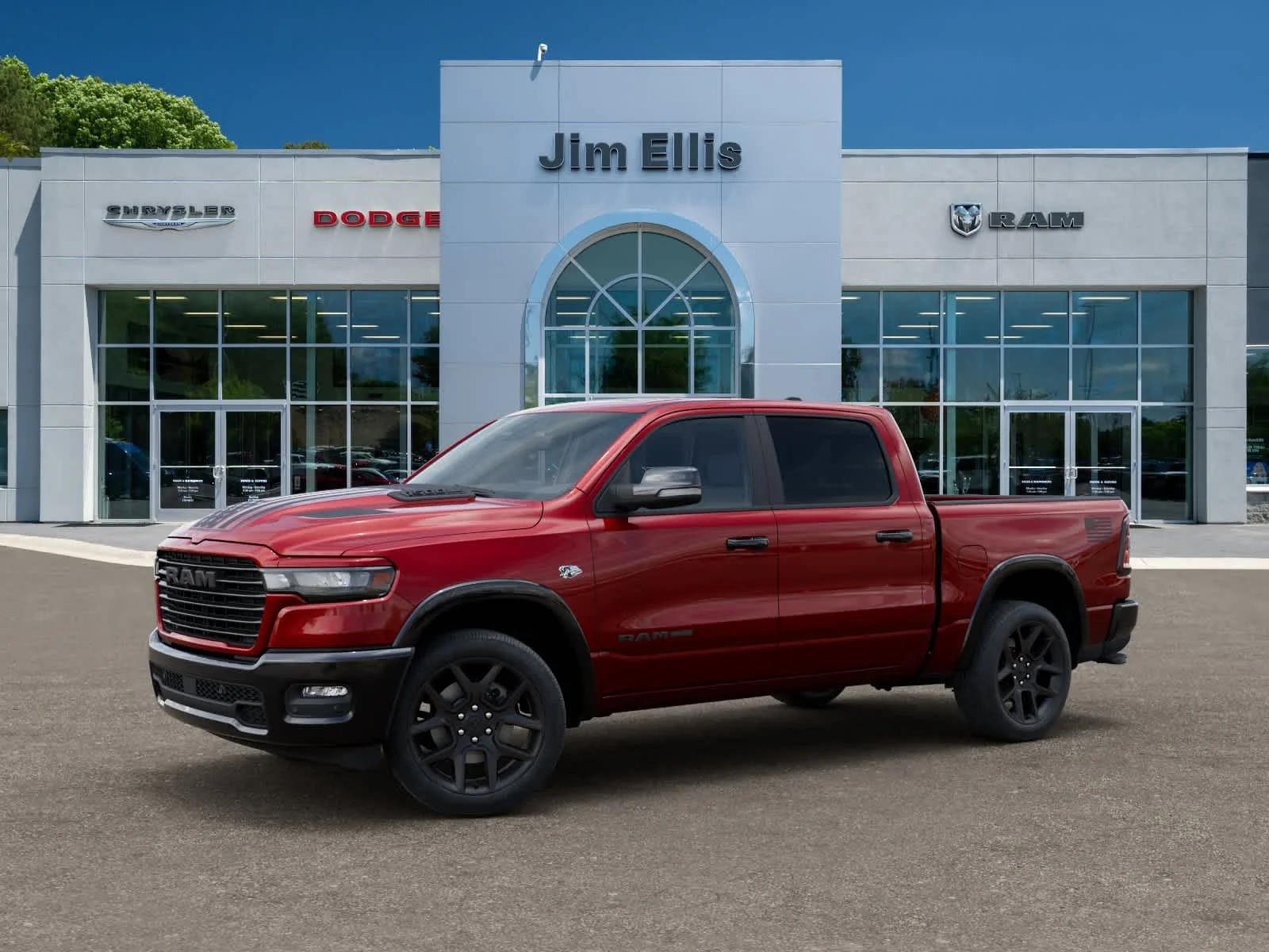 New 2026 Molten Red Pearl-Coat Exterior Paint RAM Laramie image 2