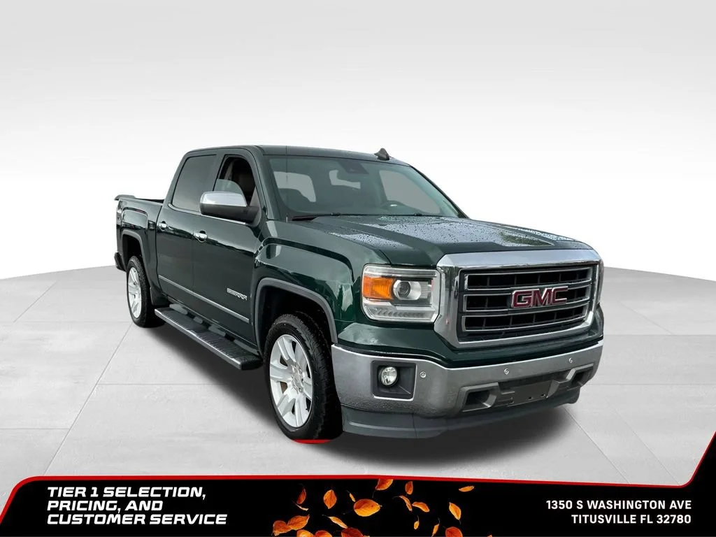 Used 2015 EMERALD GREEN METALLIC GMC SLT image 11
