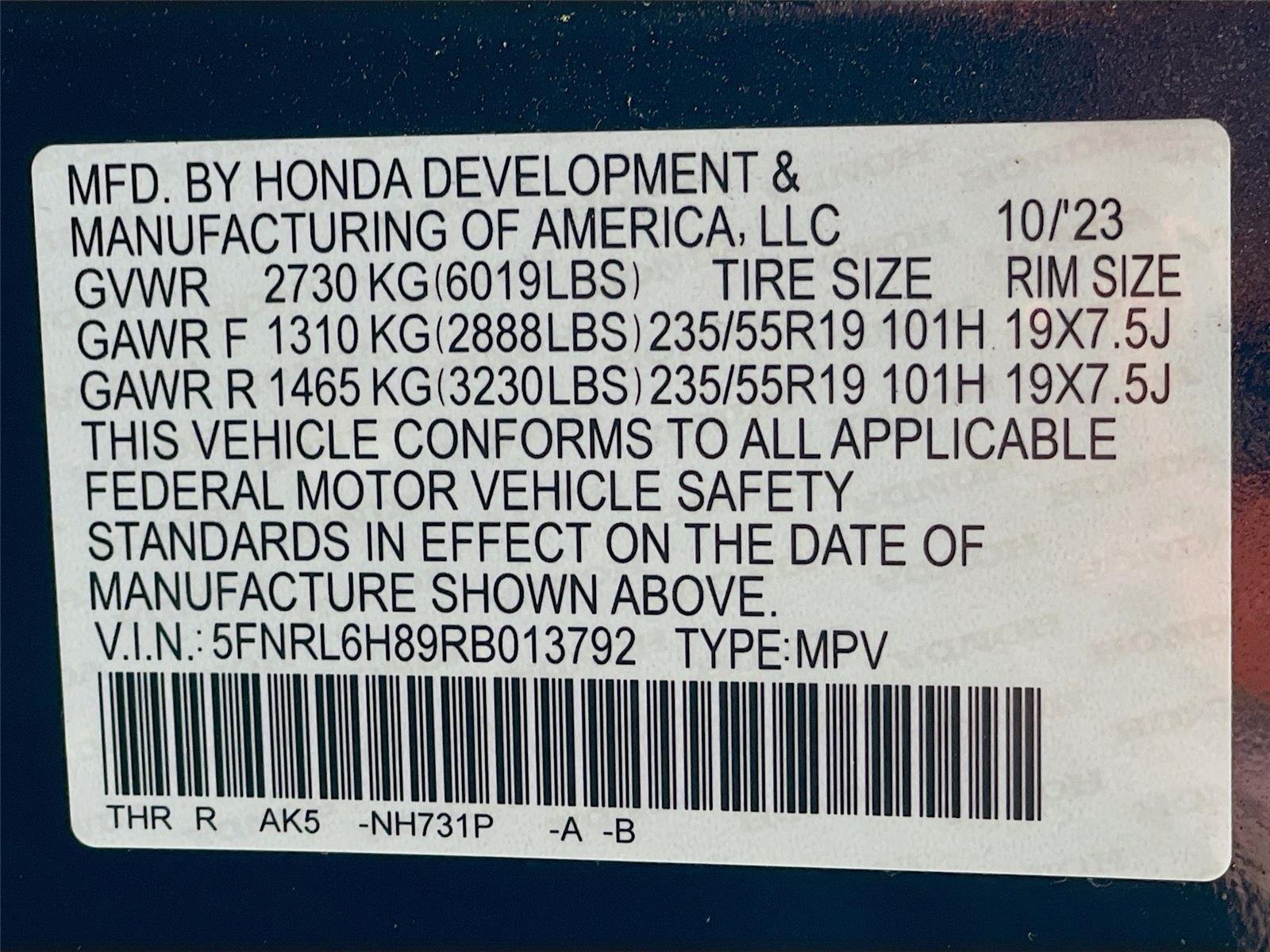 Certified Used 2024 Crystal Black Pearl Honda Touring image 40