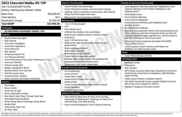 Used 2023 Gray Chevrolet RS image 35