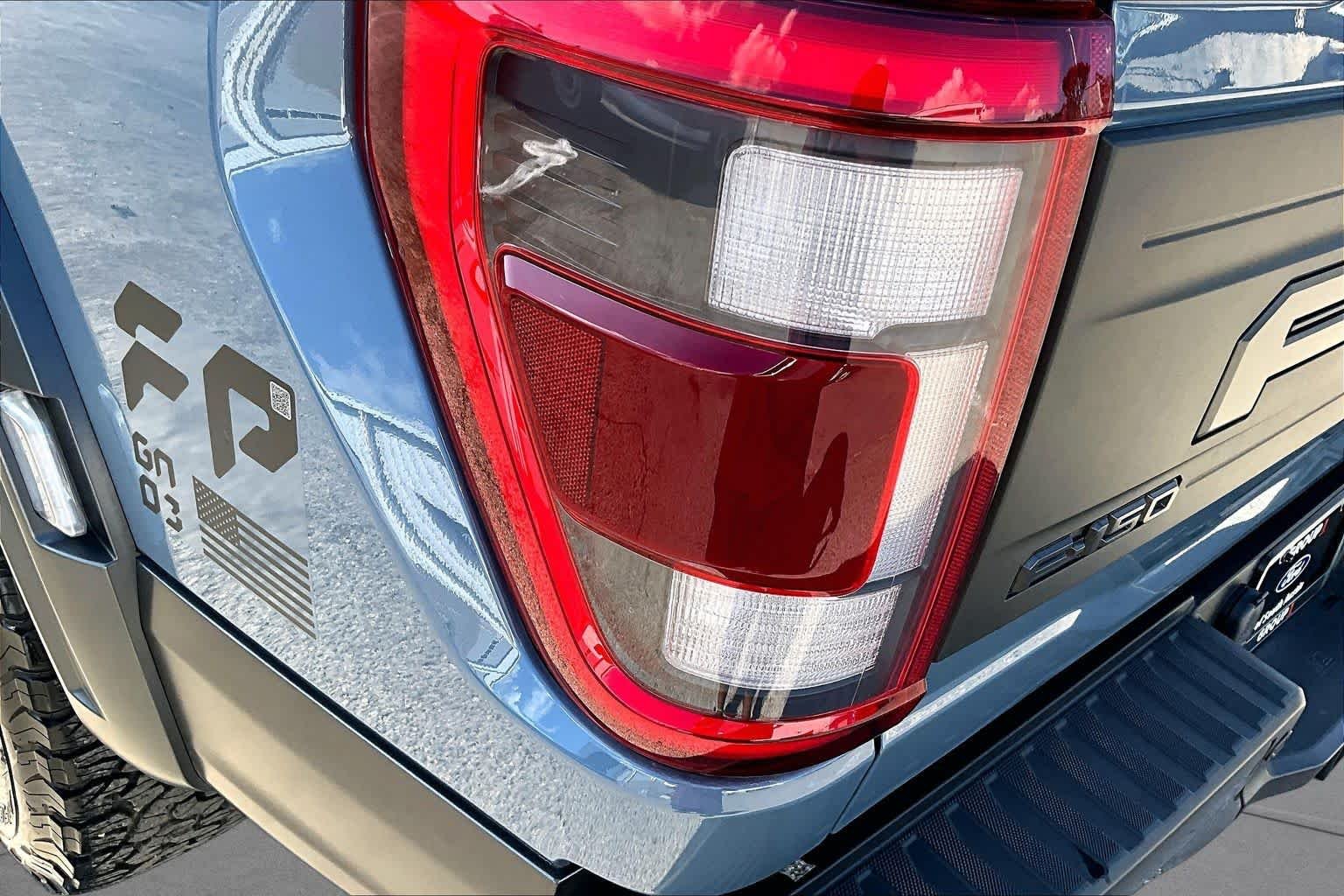 Used 2023 Azure Gray Metallic Tri-Coat Ford Raptor image 28