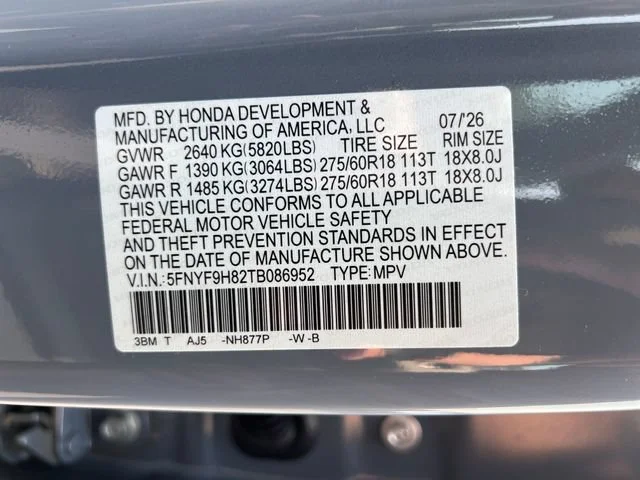 New 2026 Gray Pearl Honda TrailSport Elite image 17