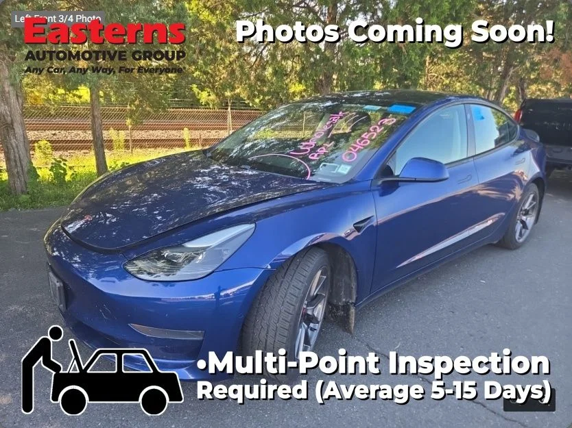 Used 2021 Blue Tesla Standard Range Plus image 1