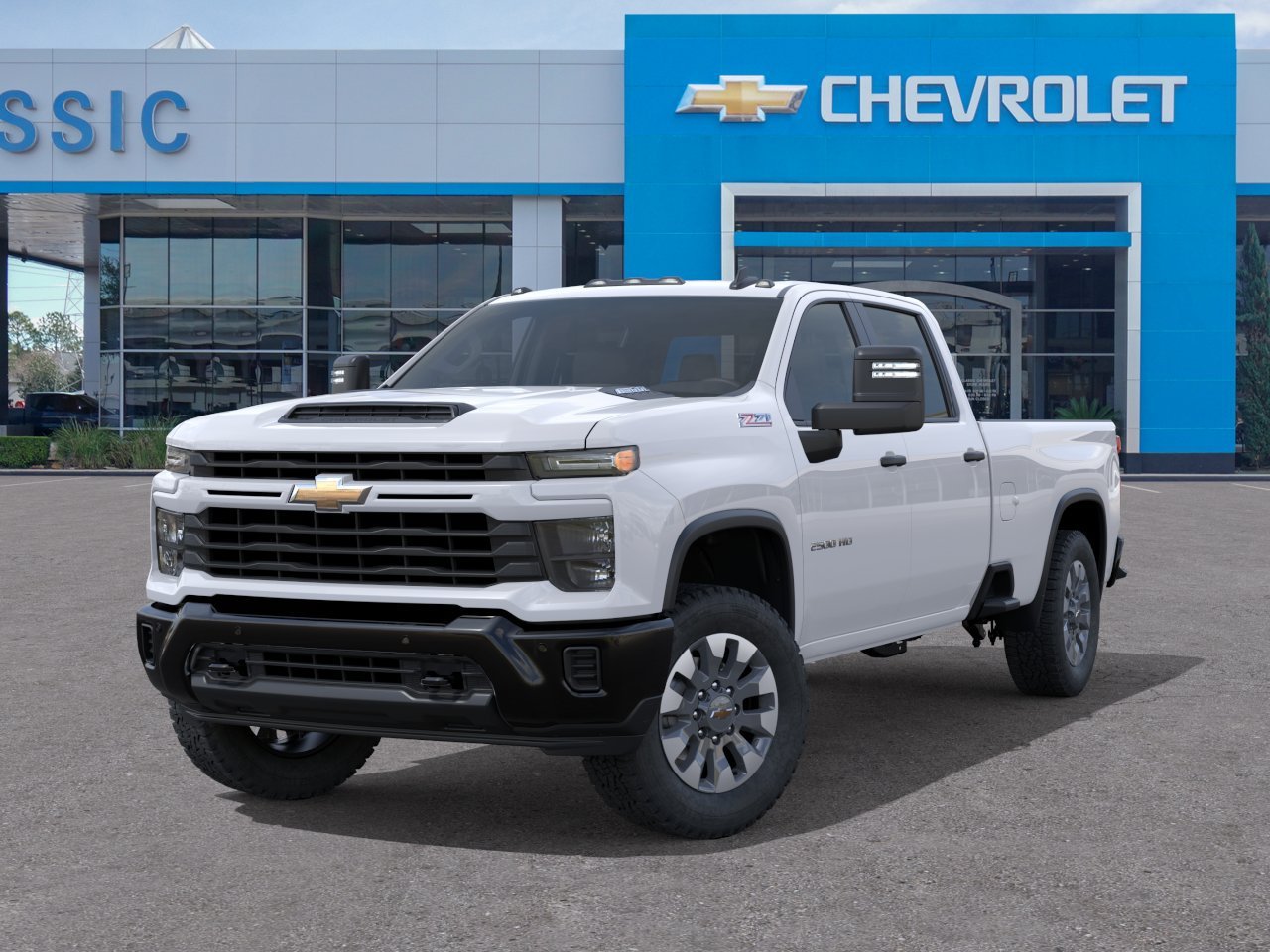 2026 Chevrolet Silverado 2500 HD Custom White at Classic Elite Chevrolet Sugar Land