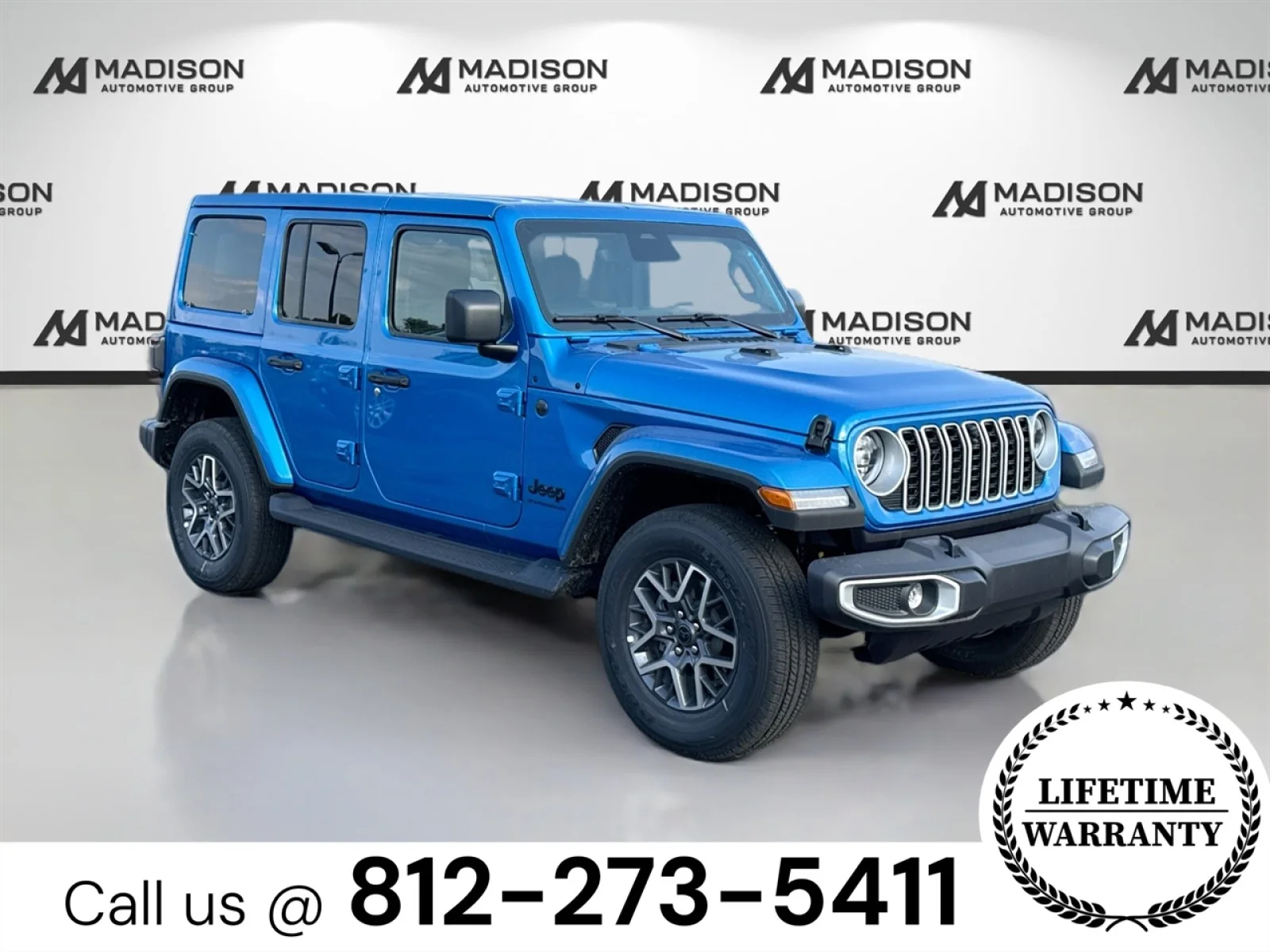 New 2025 Hydro Blue Pearlcoat Jeep Sahara image 3