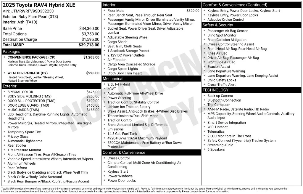 Used 2025 Red Toyota XLE image 31
