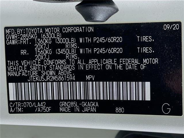 Used 2021 Blizzard Pearl Toyota Limited image 36