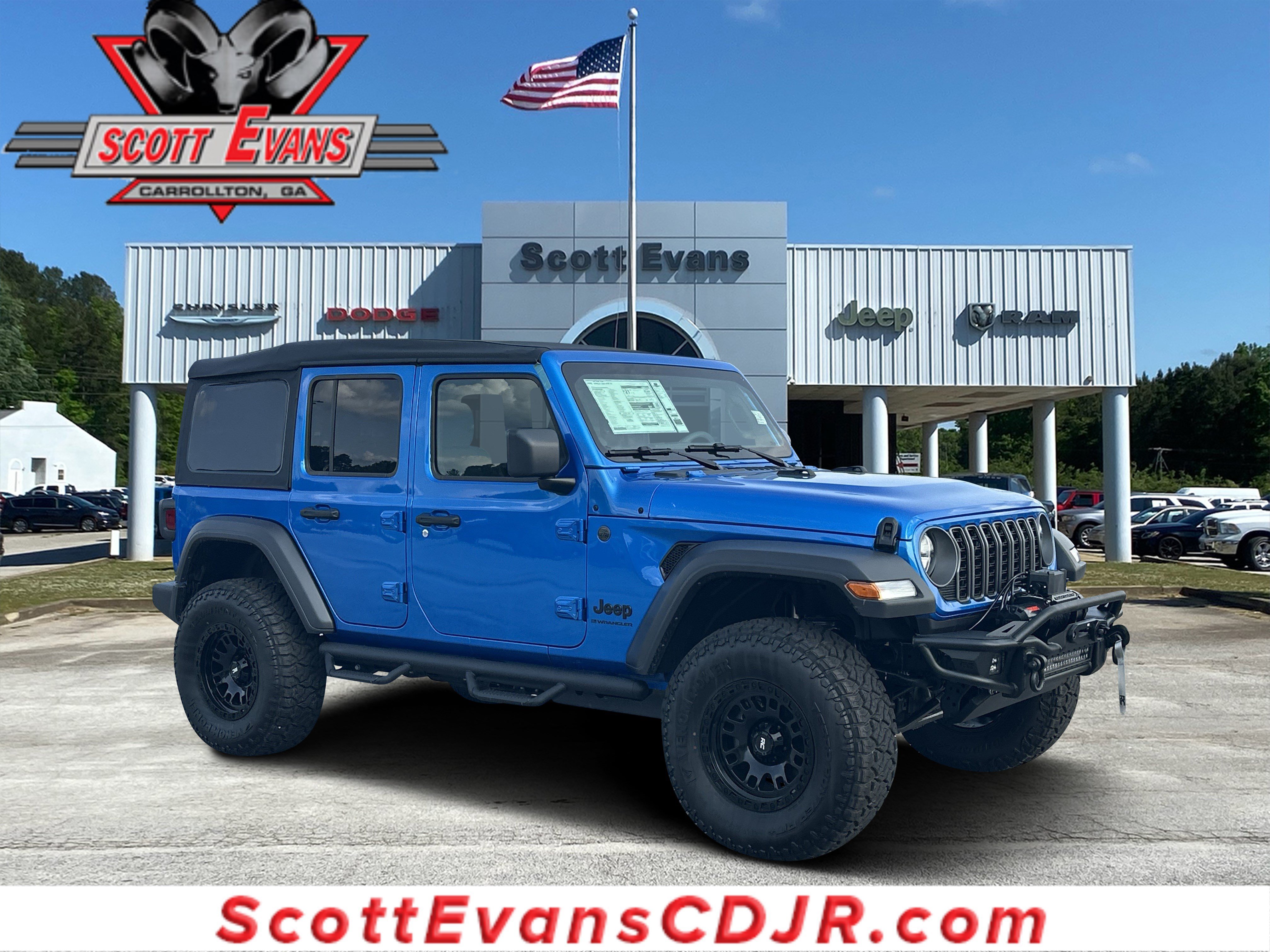 New 2026 Hydro Blue Pearl-Coat Exterior Paint Jeep Sport image 1