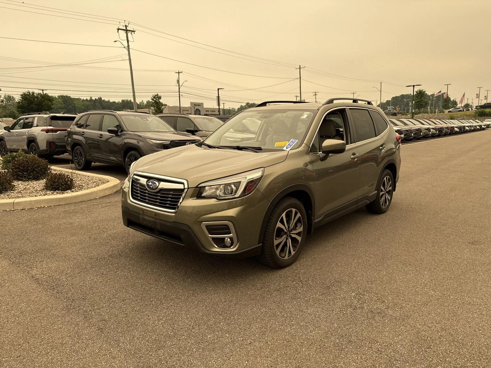 Used 2020 Jasper Green Metallic Subaru Limited image 6