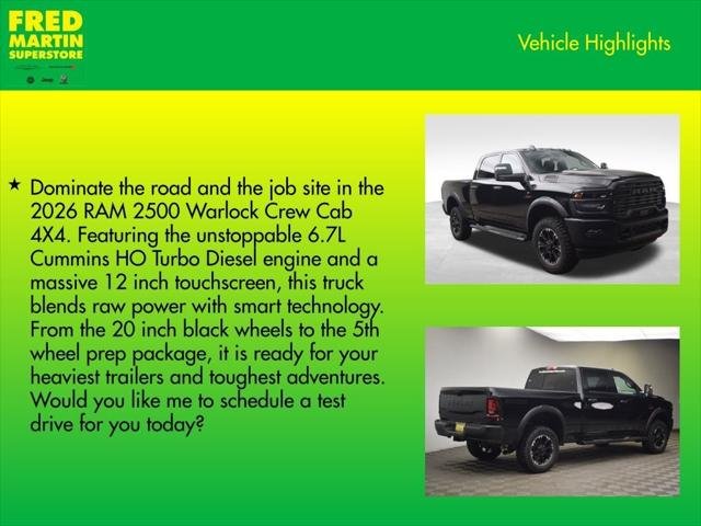 New 2026 Diamond Black Crystal Pearl-Coat Exterior Paint RAM Warlock image 7