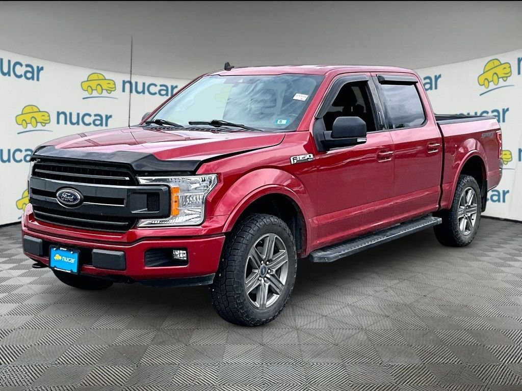 Used 2020 Rapid Red Metallic Tinted Clearcoat Ford XLT image 3