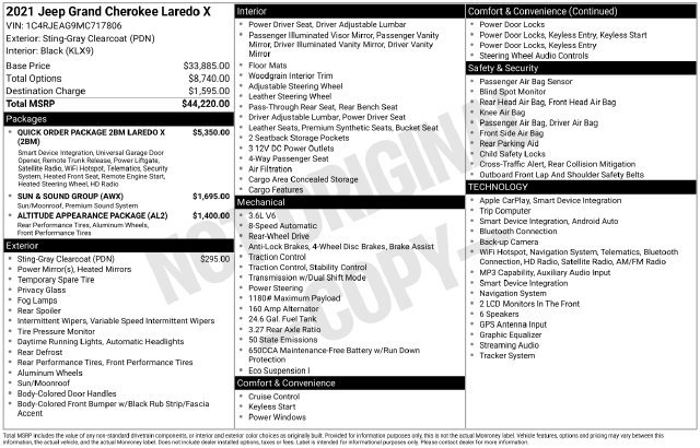 Used 2021 Gray Jeep Laredo X image 8