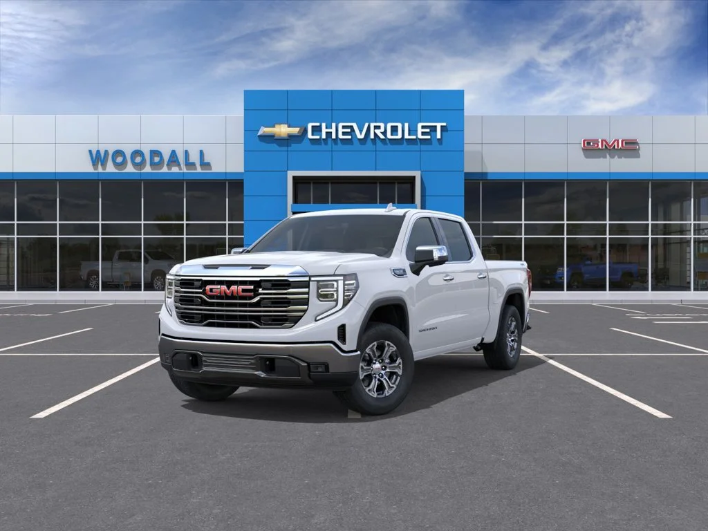 New 2026 Glacier White Tricoat GMC SLT image 8