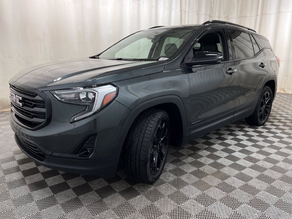 Used 2021 GRAPHITE GRAY METALLIC GMC SLT image 16
