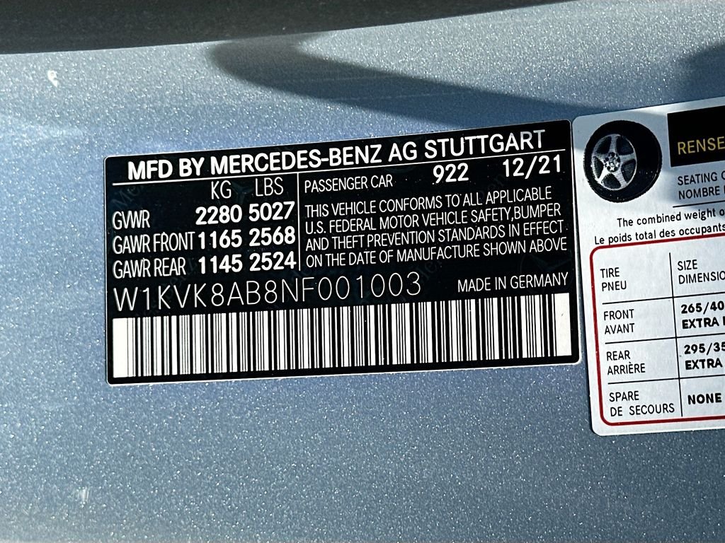 Certified Used 2022 Gray Mercedes-AMG SL 55 AMG® image 31