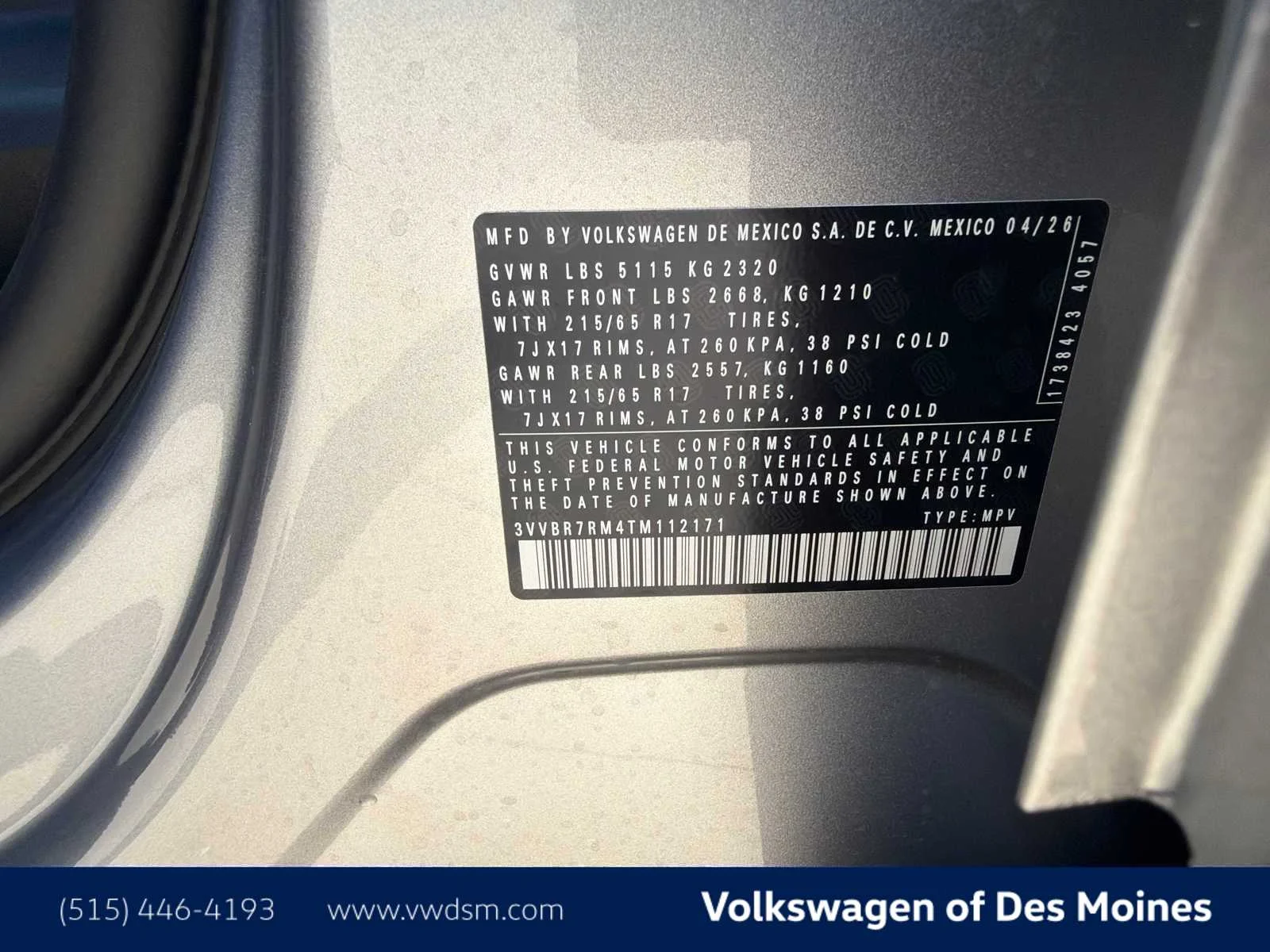 New 2026 Pyrite Silver Metallic Volkswagen S image 21