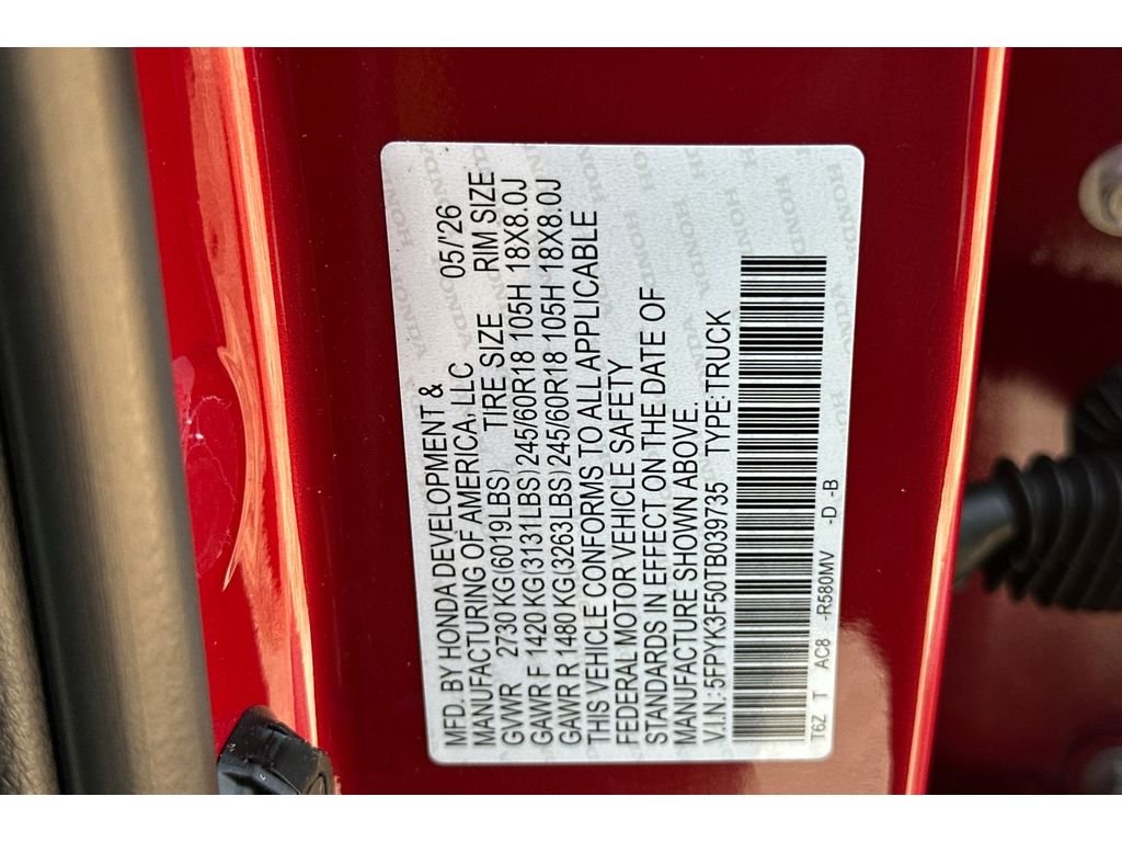 New 2026 Radiant Red Metallic II Honda RTL image 32