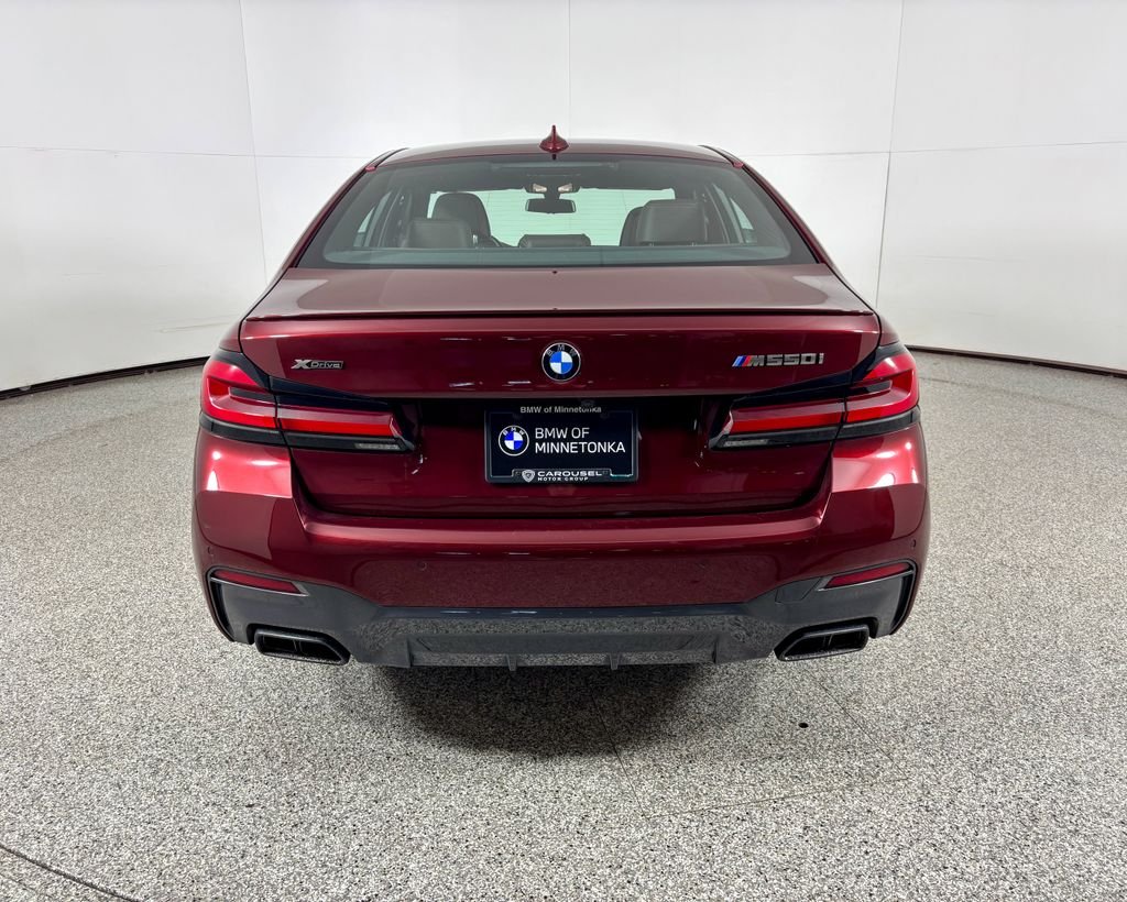 Used 2021 Aventurin Red Metallic BMW M550i xDrive image 7