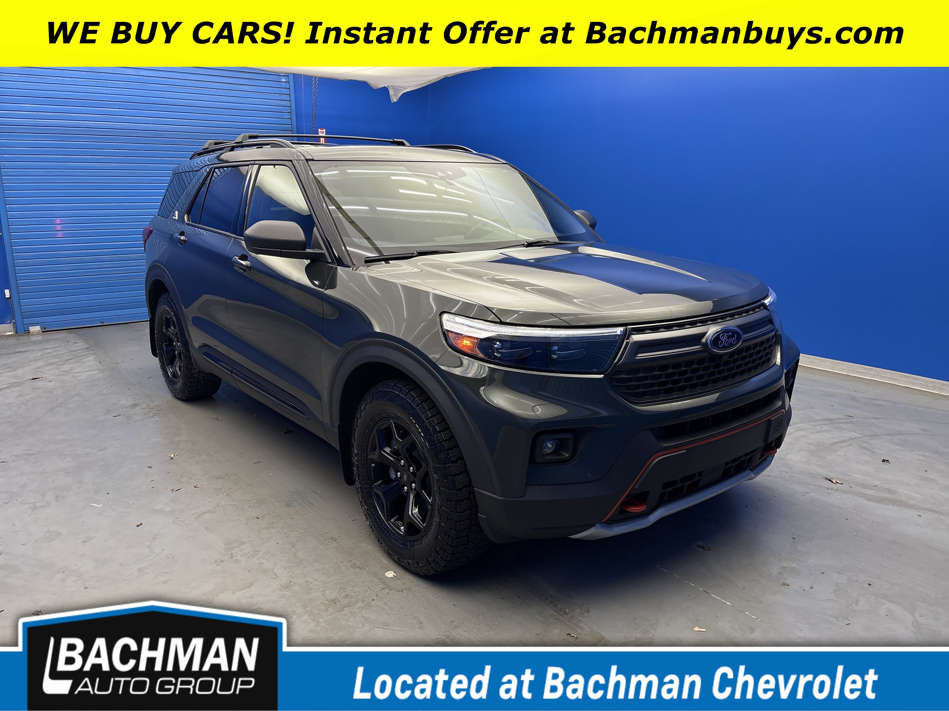 Used 2021 Forged Green Metallic Ford Timberline image 1