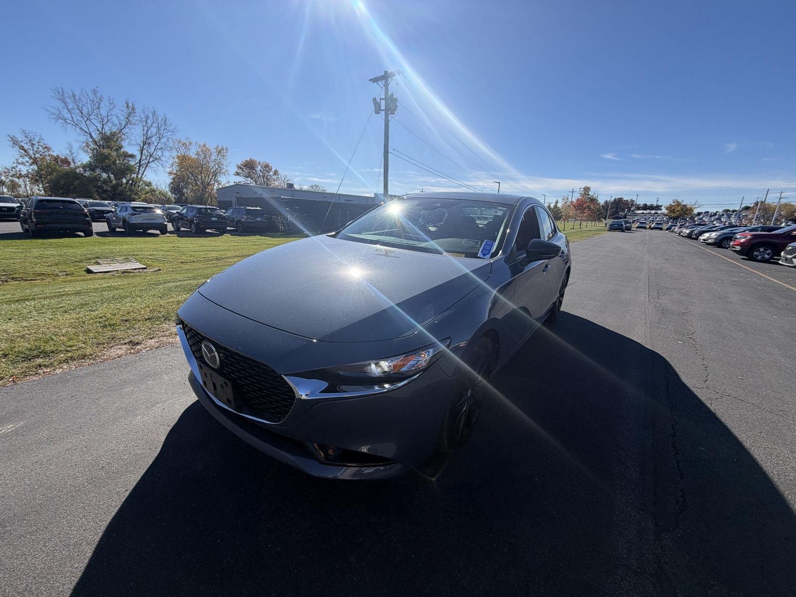 Used 2022 Polymetal Gray Metallic Mazda Carbon Edition image 5