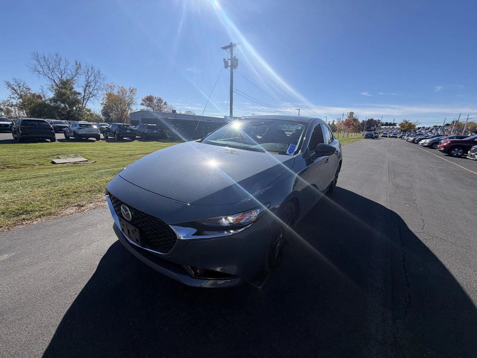 Used 2022 Polymetal Gray Metallic Mazda Carbon Edition image 5
