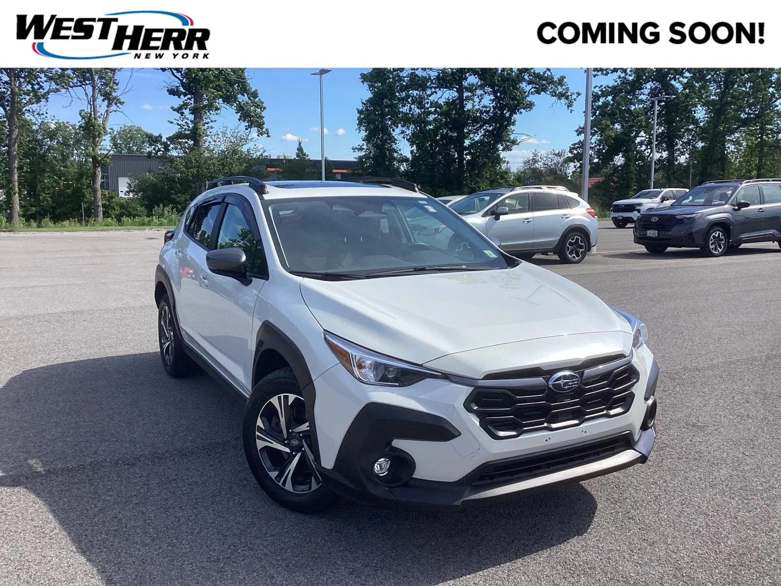 Used 2024 Crystal White Pearl Subaru Premium image 1