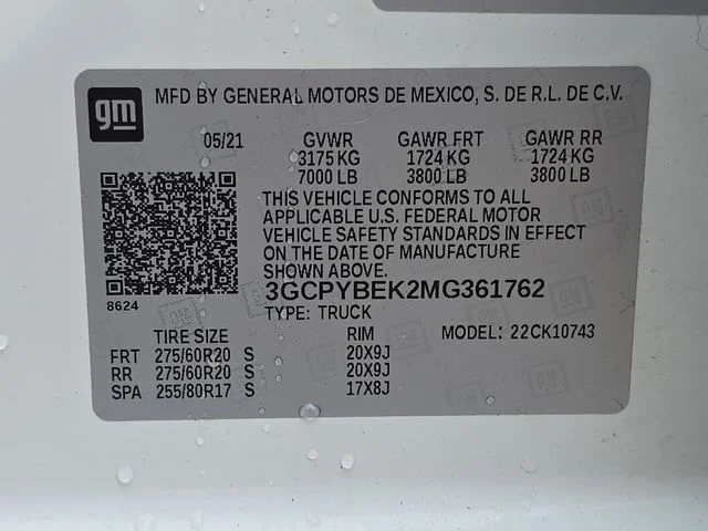 Certified Used 2021 Summit White Chevrolet Custom image 23