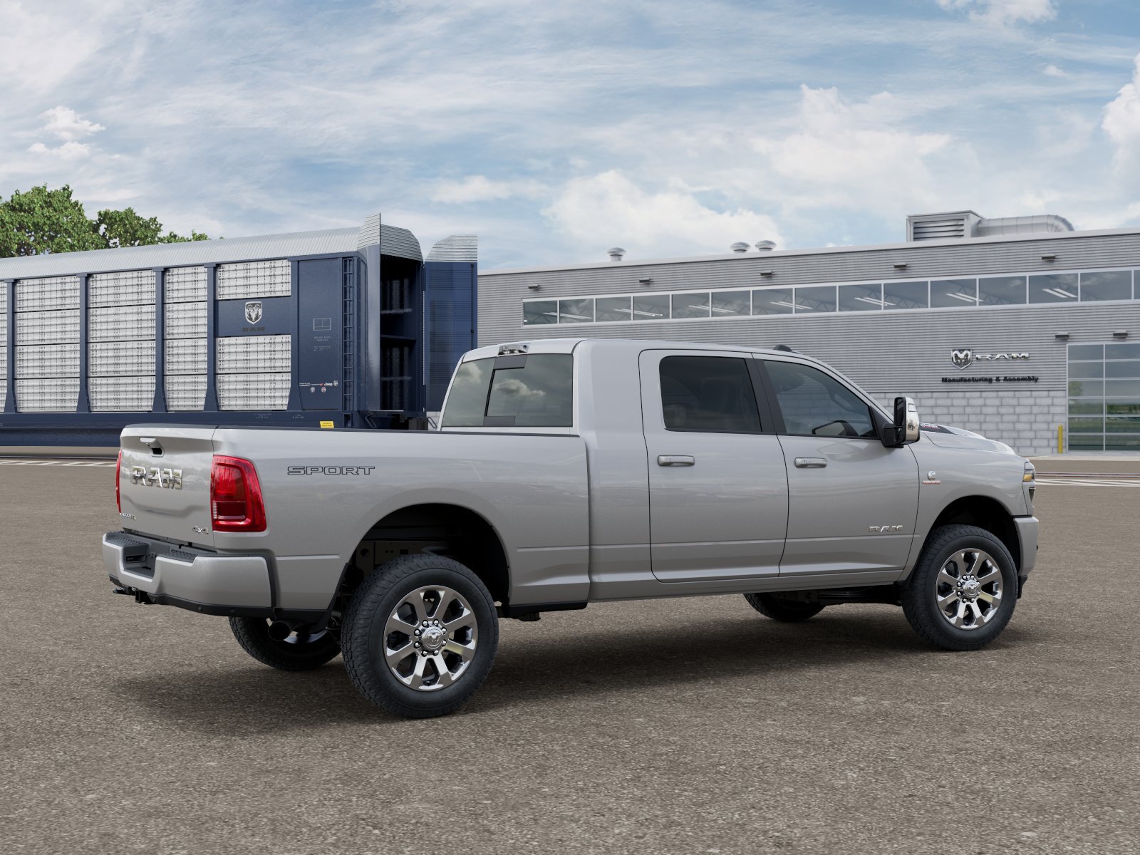 New 2026 Silver-Zynith Exterior Paint RAM Laramie image 4