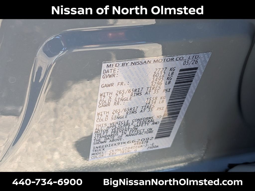 New 2026 Boulder Gray Pearl Nissan Crew Cab SV image 19