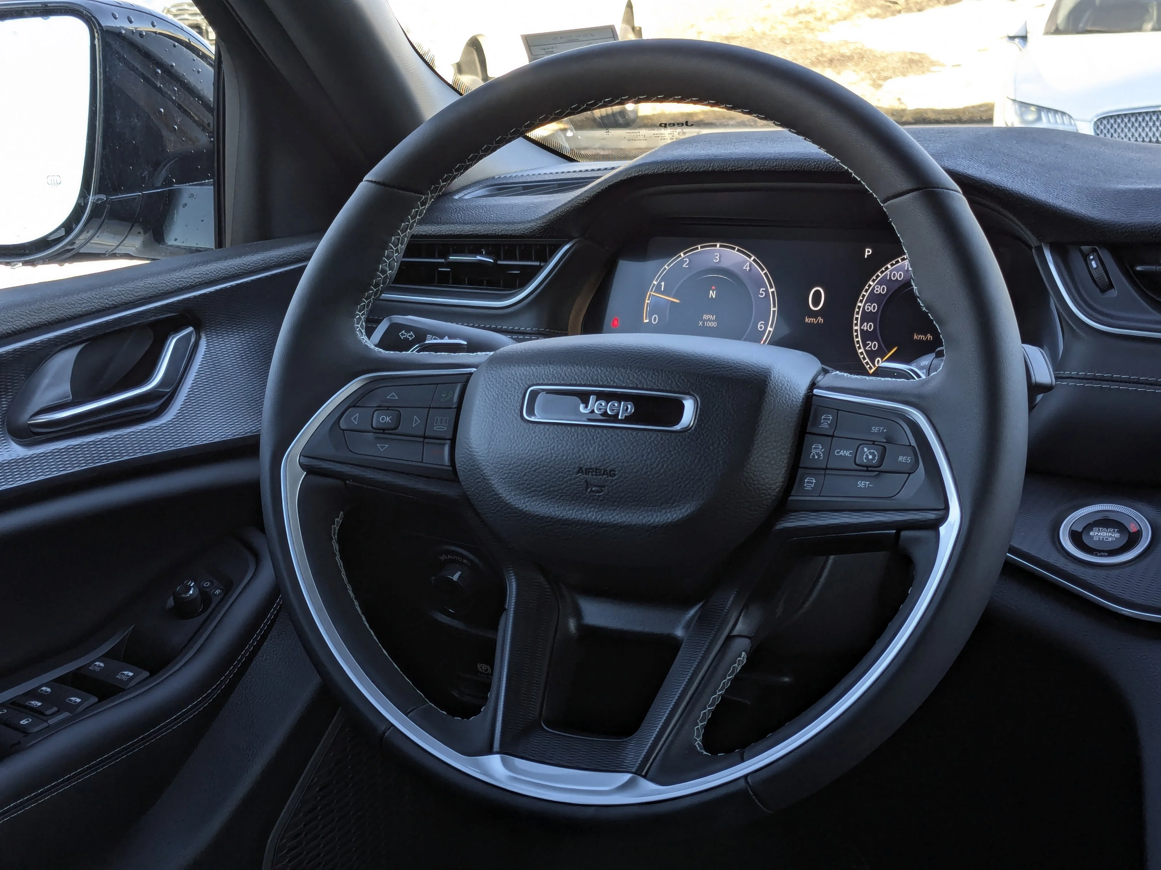 New 2025 White Jeep Altitude - - Power Sunroof - Power Liftgate - Wireless Charging - 20 Black Wheels & More image 16