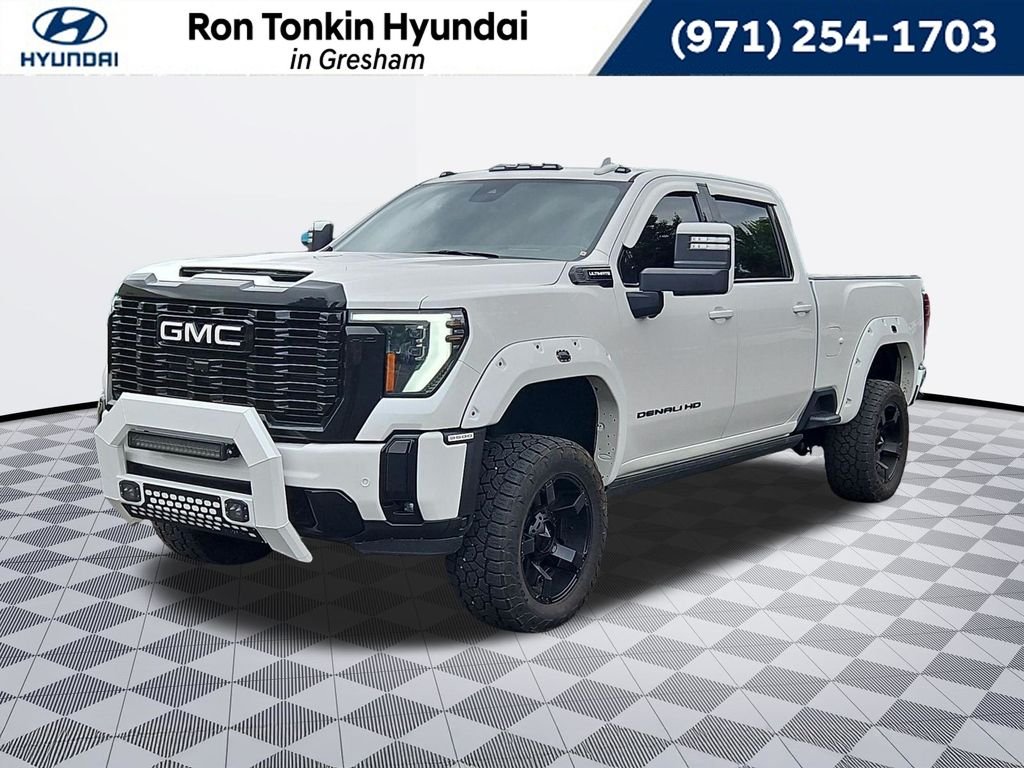 Used 2024 White Frost GMC Denali Ultimate image 1