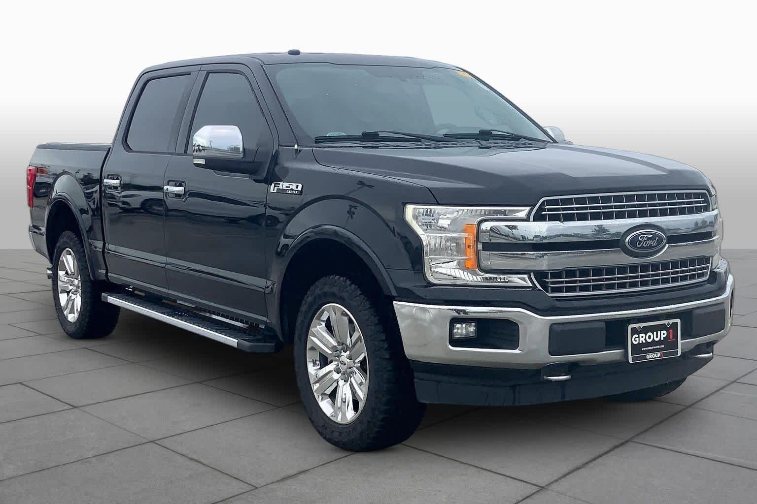 Used 2018 Shadow Black Ford LARIAT image 3