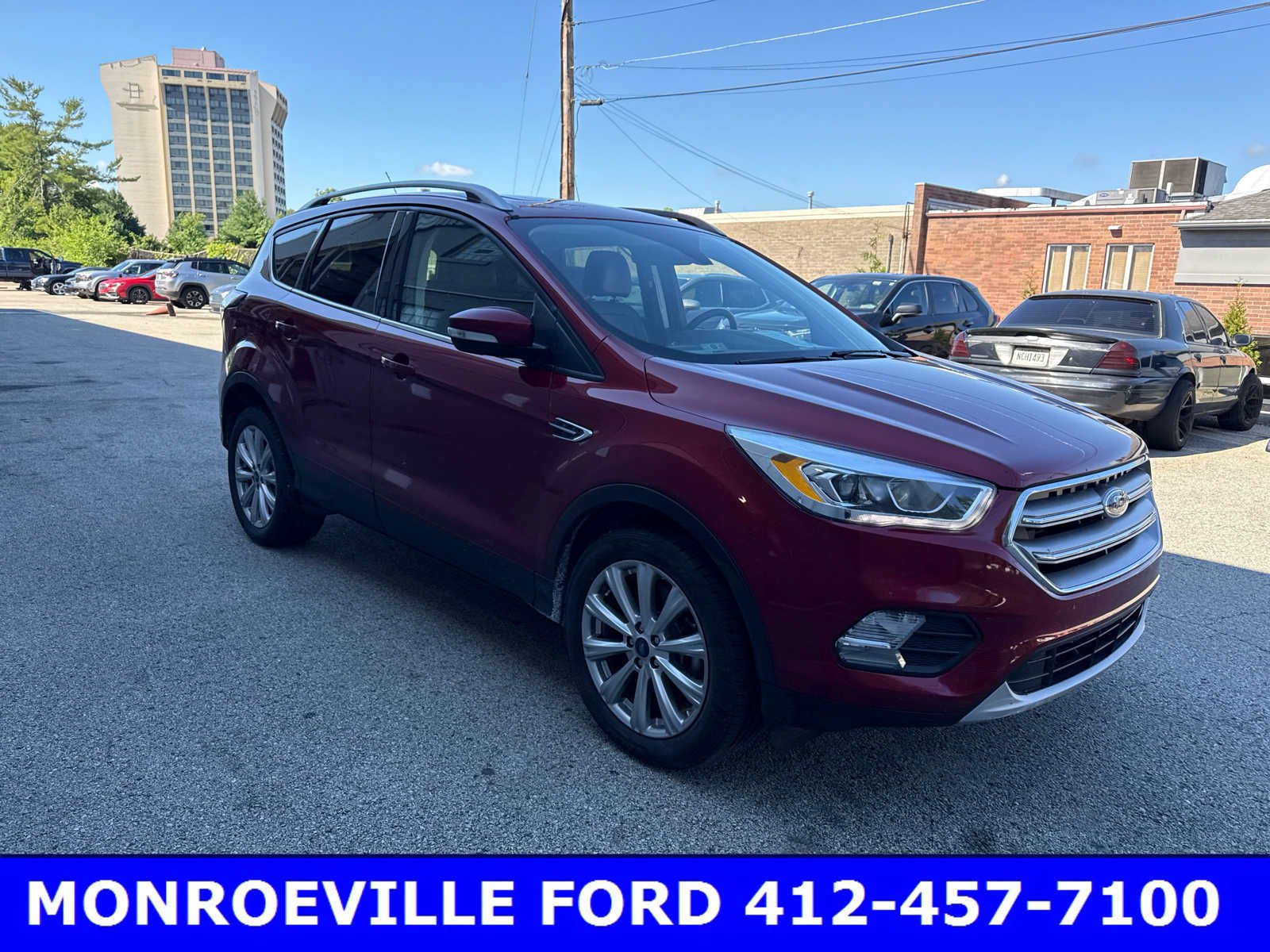 Used 2017 Ruby Red Metallic Tinted Clearcoat Ford Titanium image 3