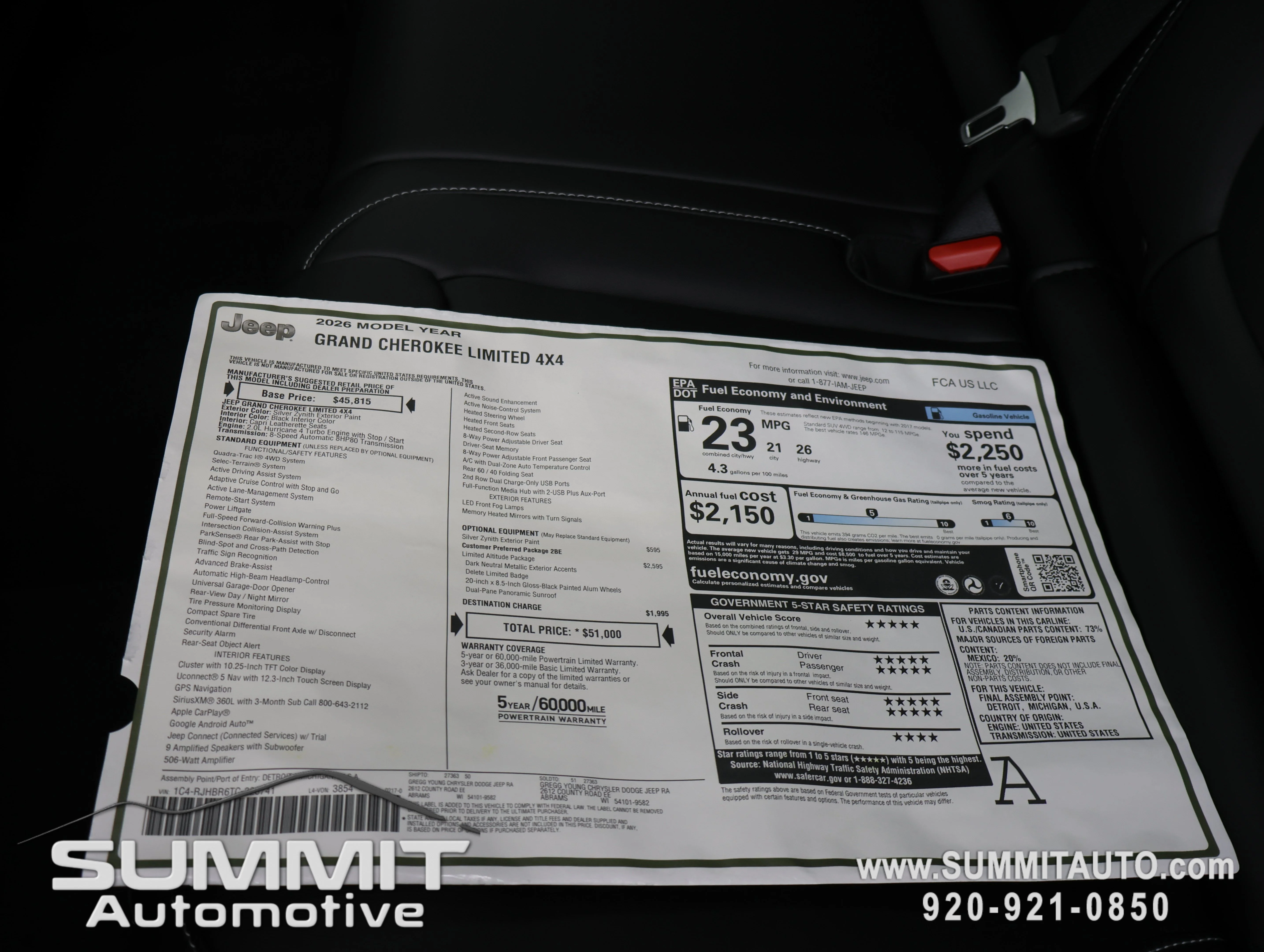 New 2026 Silver Zynith Exterior Paint Jeep Limited image 40