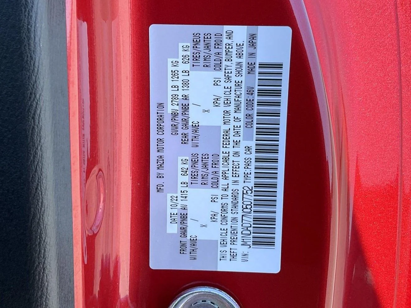 Certified Used 2022 Red Mazda Grand Touring image 22