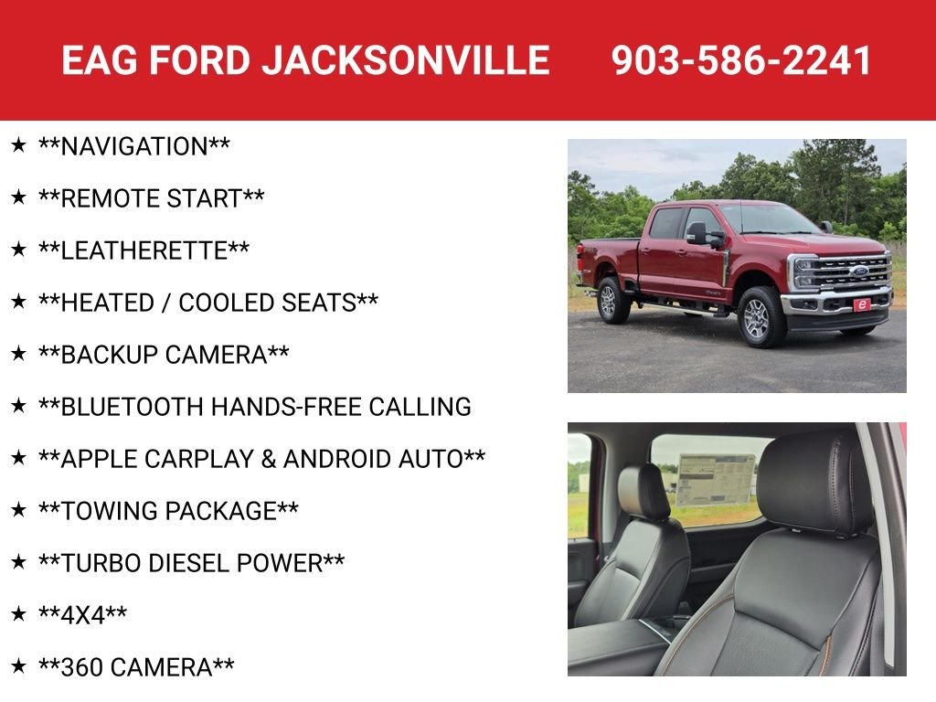 New 2026 Ruby Red Metallic Tinted Clearcoat Ford F-250® Lariat® image 4