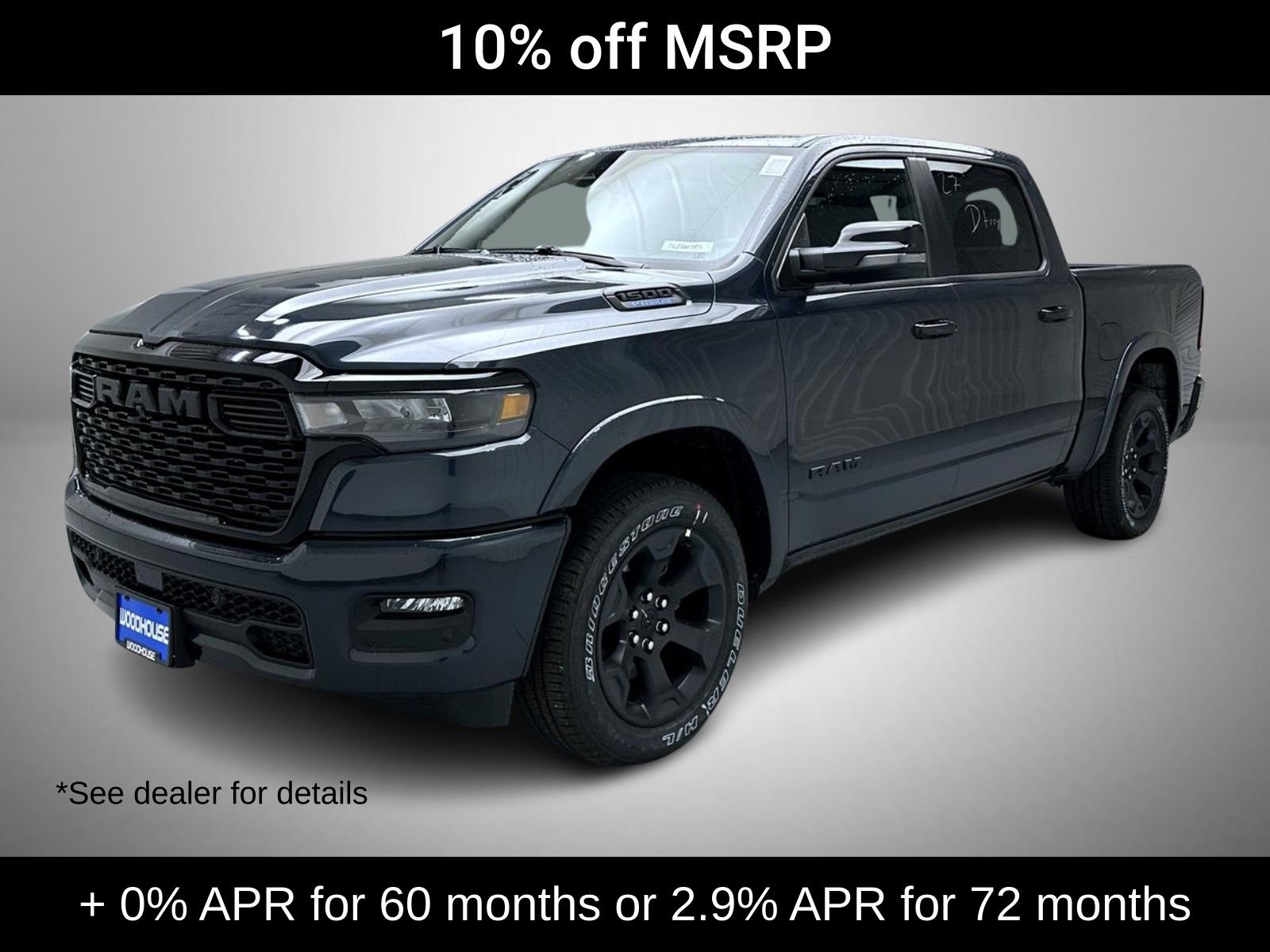 New 2026 Forged Blue Metallic Exterior Paint RAM Big Horn/Lone Star image 1