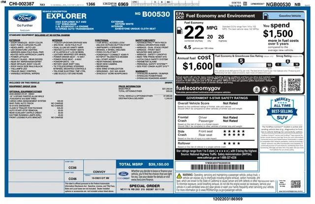 Used 2022 White Ford XLT image 2