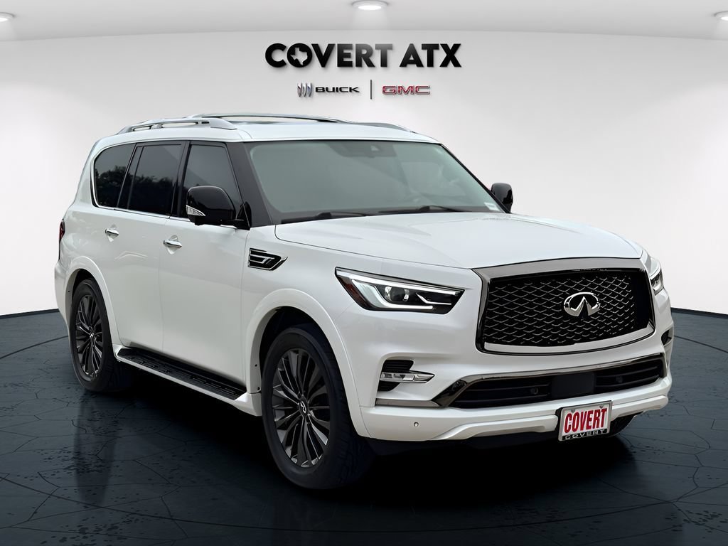 Used 2021 Moonstone White INFINITI Premium Select image 9
