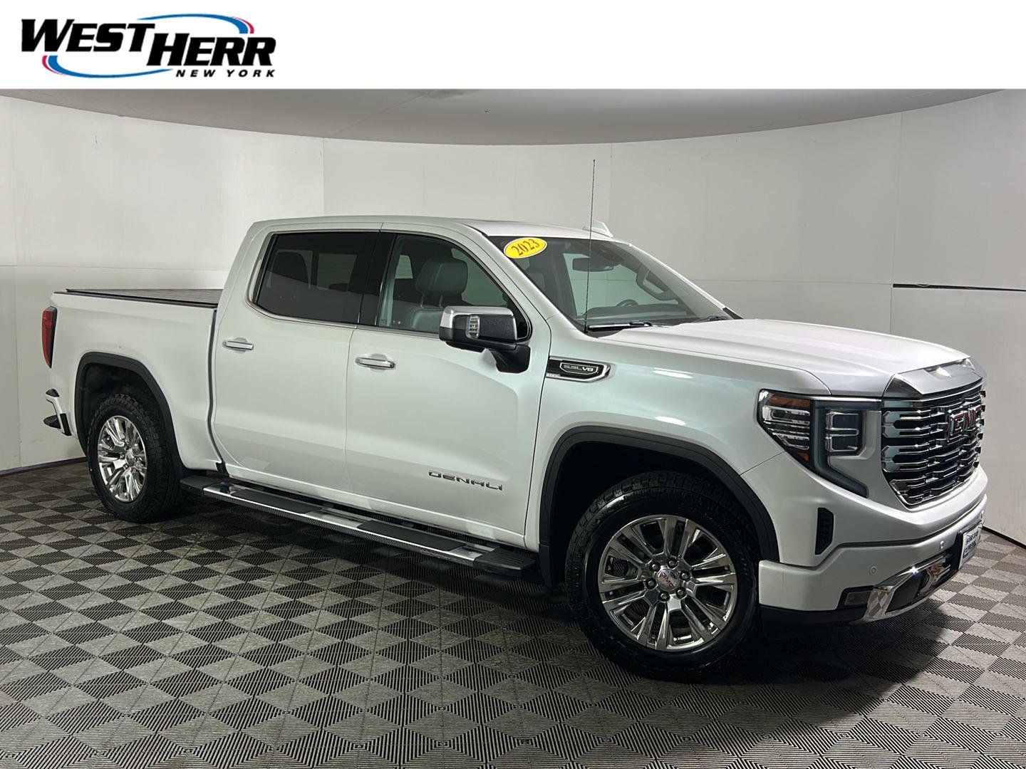 Used 2023 White Frost Tricoat GMC Denali image 1
