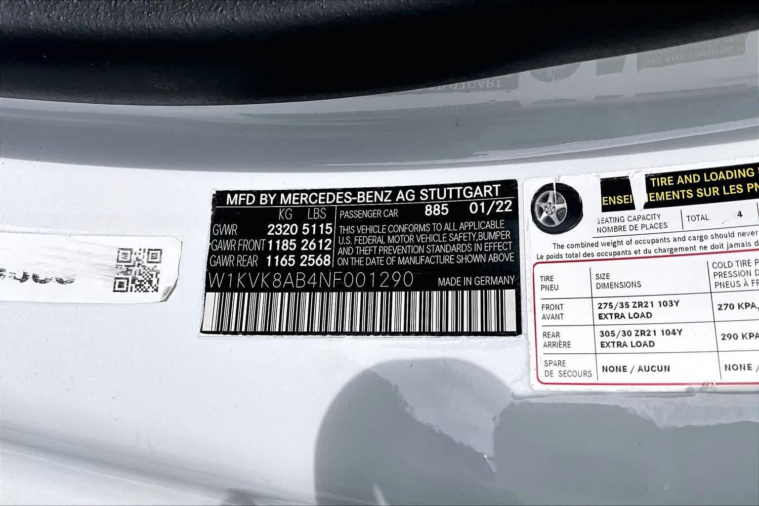 Certified Used 2022 MANUFAKTUR Moonlight White Metallic Mercedes-Benz AMG® SL 55 image 29
